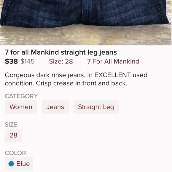 7 For All Mankind Jeans - Picture 8 of 8
